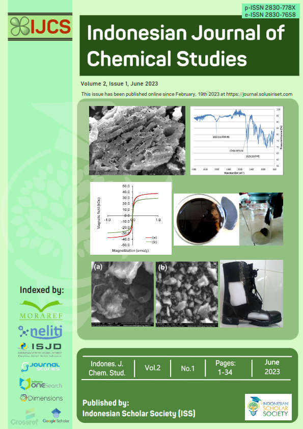 					View Vol. 2 No. 1 (2023): Indones. J. Chem. Stud., June 2023
				