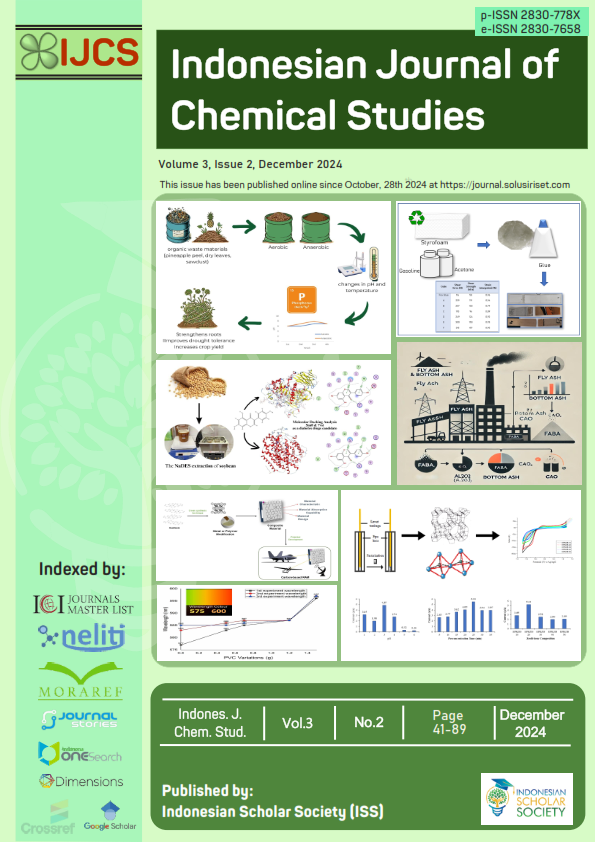 					View Vol. 3 No. 2 (2024): Indones. J. Chem. Stud., December 2024
				