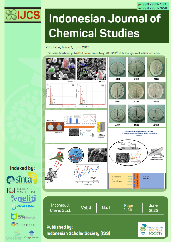 View Vol. 4 No. 1 (2025): Indones. J. Chem. Stud., June 2025